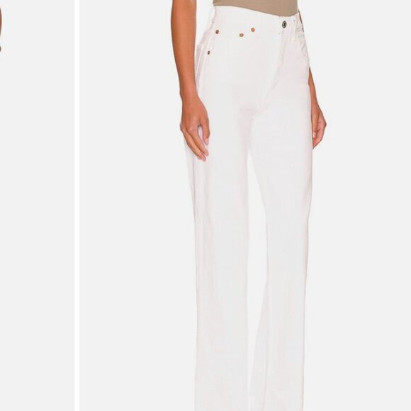 NWOT RE/DONE Orginals 90s High Rise Loose in white size 26 - Picture 3 of 8